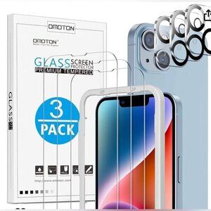 New 3 pack tempered glass clear resist touch screen protector IPhone 14